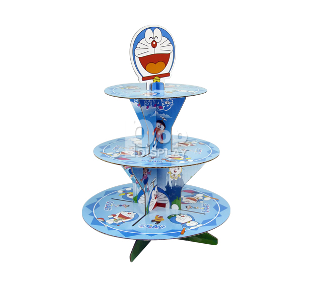 Customized 3 tier cupcake paper stand display